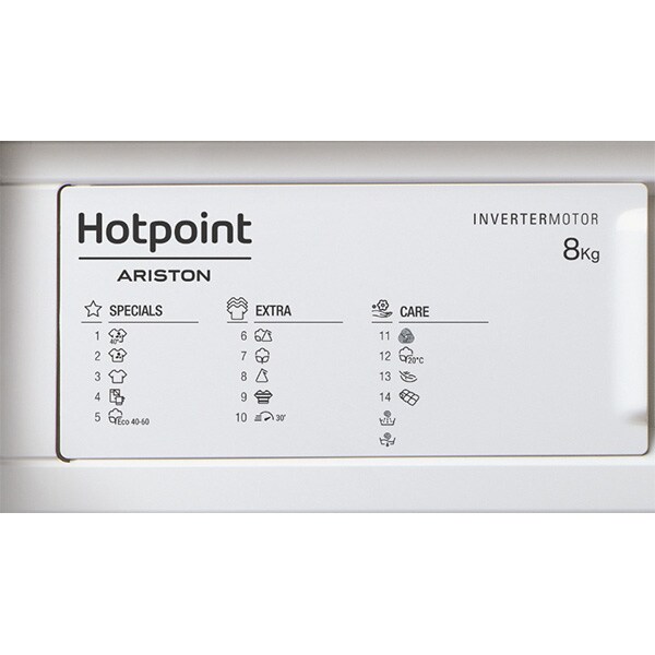 Masina de spalat rufe incorporabila HOTPOINT BI WMHG 81484 EU, 8 kg, 1400rpm, Clasa C, alb