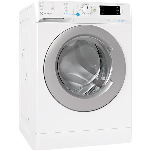 Masina de spalat rufe frontala INDESIT BWE 91485X WS EU N, 9 kg, 1400rpm, Clasa B, alb