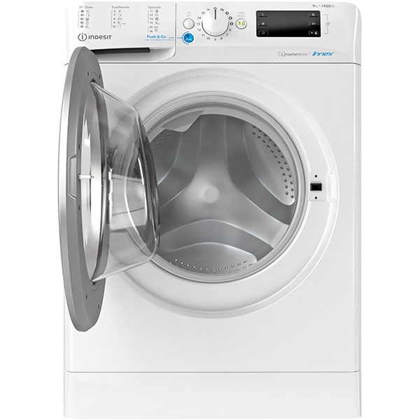 Masina de spalat rufe frontala INDESIT BWE 91485X WS EU N, 9 kg, 1400rpm, Clasa B, alb