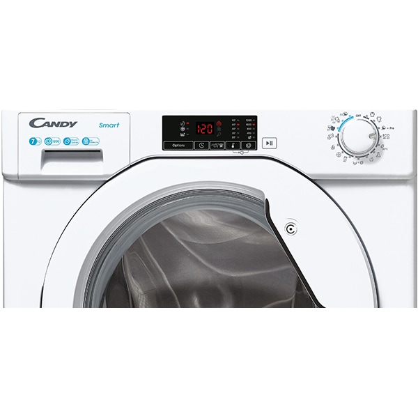 Masina de spalat rufe incorporabila Candy CBW 27D1E-S, 7 kg, 1200rpm, Clasa D, alb