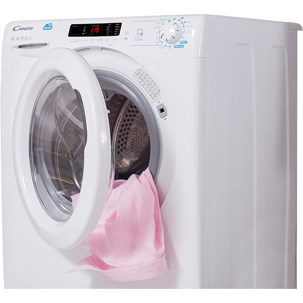 Masina de spalat rufe frontala CANDY CSS 14102D3-S, Smart Touch, 10kg, 1400rpm, Clasa A+++, alb