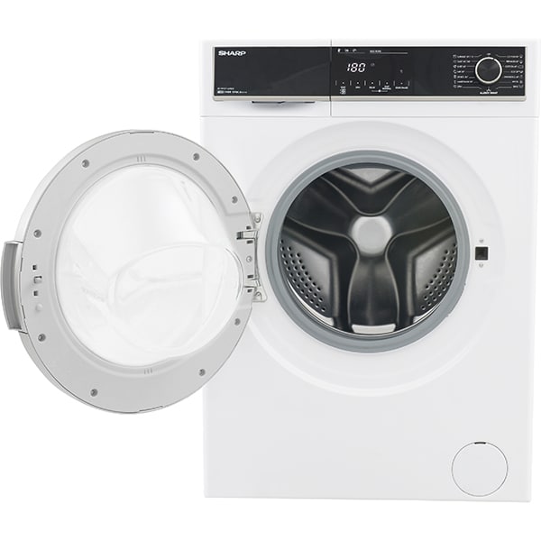 Masina de spalat rufe frontala SHARP ES-HFH714AW3E, Motor Advanced Inverter, 7kg, 1400rpm, Clasa A+++, alb