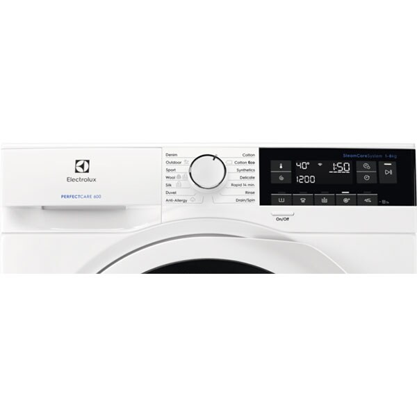 Masina de spalat rufe frontala ELECTROLUX EW6F328W, 8 kg, 1200rpm, Clasa D, alb