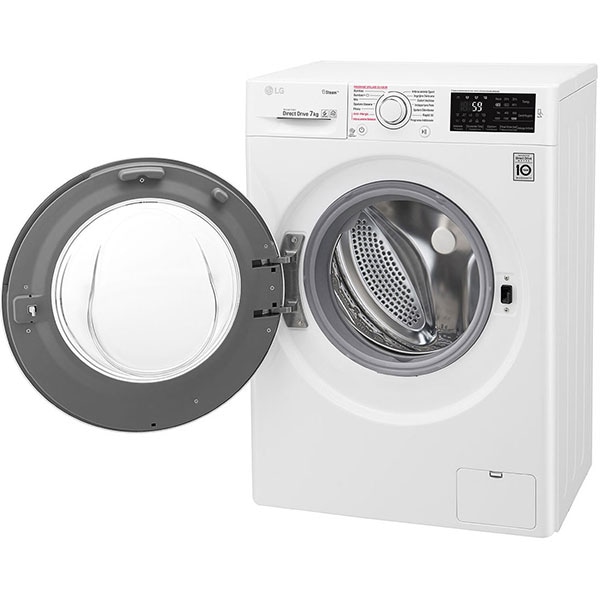 Masina de spalat rufe frontala LG F2J5HY4W, 6 Motion DD, 7kg, 1200rpm, Clasa A+++, alb