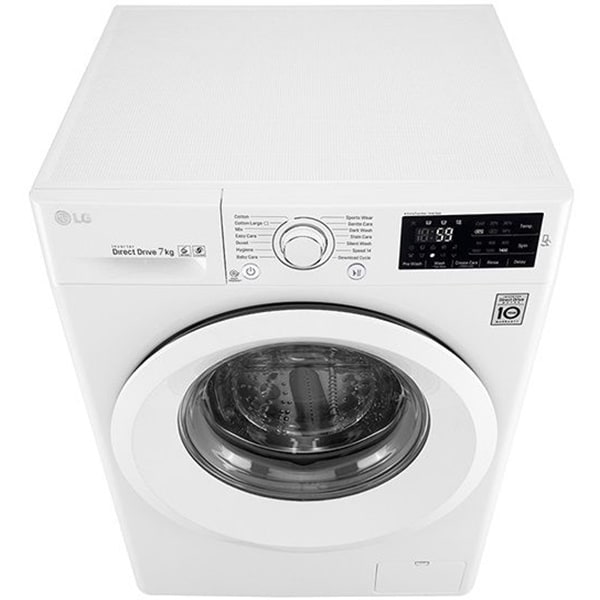 Masina de spalat rufe frontala LG F2J5QN3W, 6 Motion DD, 7kg, 1200rpm, Clasa A+++, alb