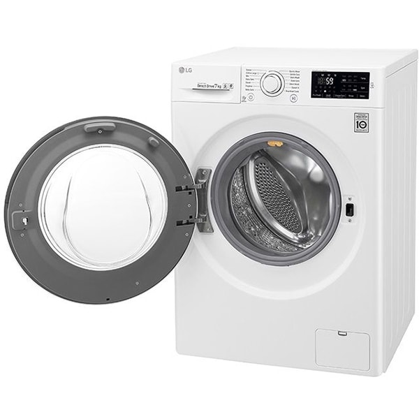 Masina de spalat rufe frontala LG F2J5QN3W, 6 Motion DD, 7kg, 1200rpm, Clasa A+++, alb