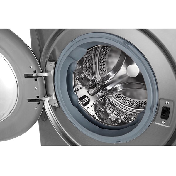 Masina de spalat rufe frontala cu uscator LG F4DN409S2T, 6 Motion, Wi-Fi, 9/5kg, 1400rpm, Clasa D/E, argintiu