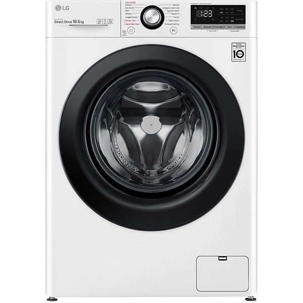 Masina de spalat rufe frontala LG F4WV310S6E, 10.5 kg, 1400rpm, Clasa B, alb