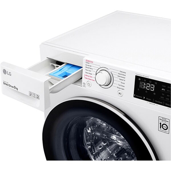 Masina de spalat rufe frontala LG F4WV329S0E, 9 kg, 1400rpm, Clasa B, alb