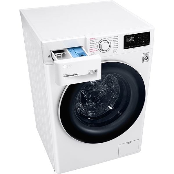 Masina de spalat rufe frontala LG F4WV329S0E, 9 kg, 1400rpm, Clasa B, alb