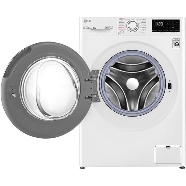 Masina de spalat rufe frontala LG F4WV329S0E, 9 kg, 1400rpm, Clasa B, alb