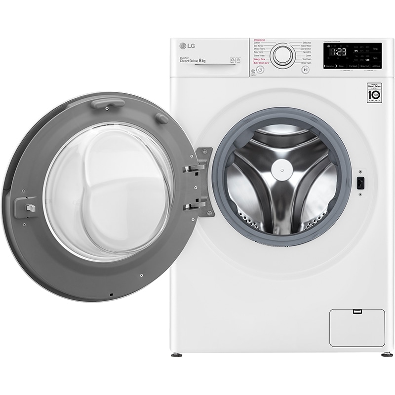 Masina de spalat rufe frontala LG F4WV3S8AIDD, 8kg, 1400rpm, Clasa B, alb