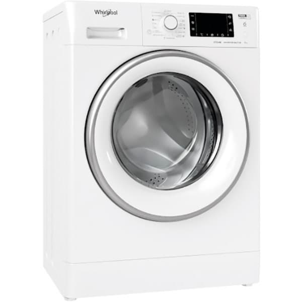 Masina de spalat rufe frontala slim WHIRLPOOL FWSD 81283 SV EE N, 6th Sense, 8 kg, 1200rpm, Clasa D, alb