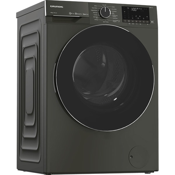 Masina de spalat rufe frontala GRUNDIG GW7P58418M, HomeWhiz, 8kg, 1400rpm, Clasa A, gri inchis