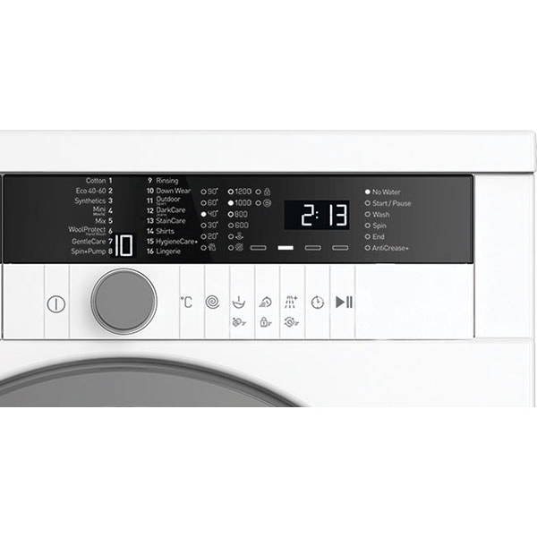 Masina de spalat rufe frontala GRUNDIG GWN37230S, Machine Care, 7kg, 1200rpm, Clasa A+++, alb