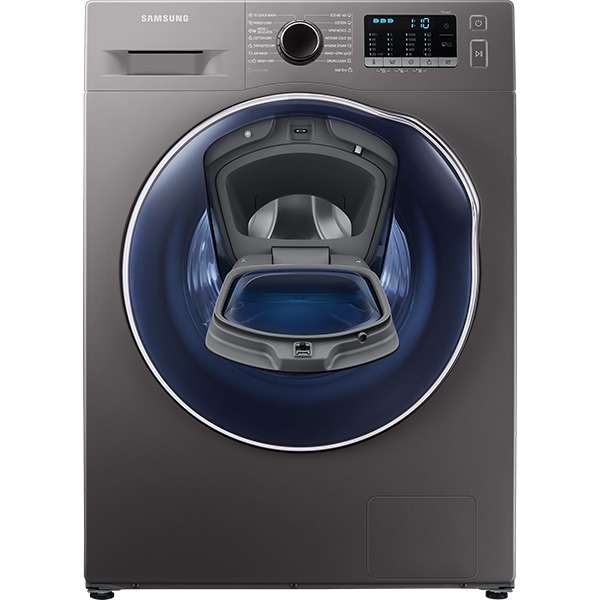 Masina de spalat rufe frontala slim cu uscator SAMSUNG WD8NK52E0ZX/LE, 8/5 kg, 1200 rpm, Clasa C/F, inox