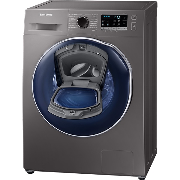 Masina de spalat rufe frontala slim cu uscator SAMSUNG WD8NK52E0ZX/LE, 8/5 kg, 1200 rpm, Clasa C/F, inox