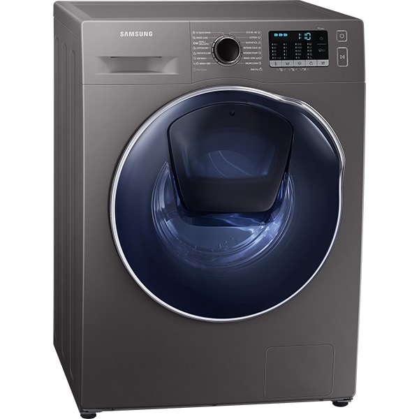 Masina de spalat rufe frontala slim cu uscator SAMSUNG WD8NK52E0ZX/LE, 8/5 kg, 1200 rpm, Clasa C/F, inox