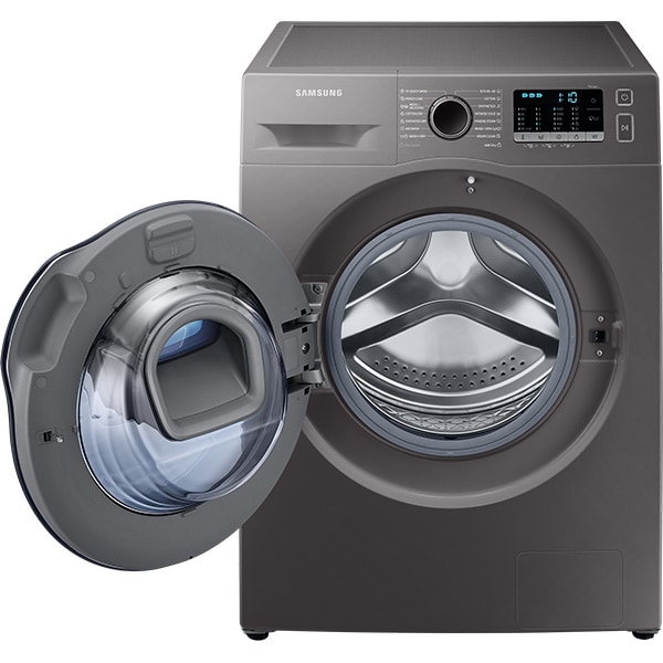 Masina de spalat rufe frontala slim cu uscator SAMSUNG WD8NK52E0ZX/LE, 8/5 kg, 1200 rpm, Clasa C/F, inox