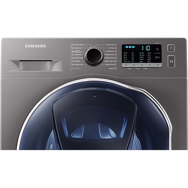 Masina de spalat rufe frontala slim cu uscator SAMSUNG WD8NK52E0ZX/LE, 8/5 kg, 1200 rpm, Clasa C/F, inox