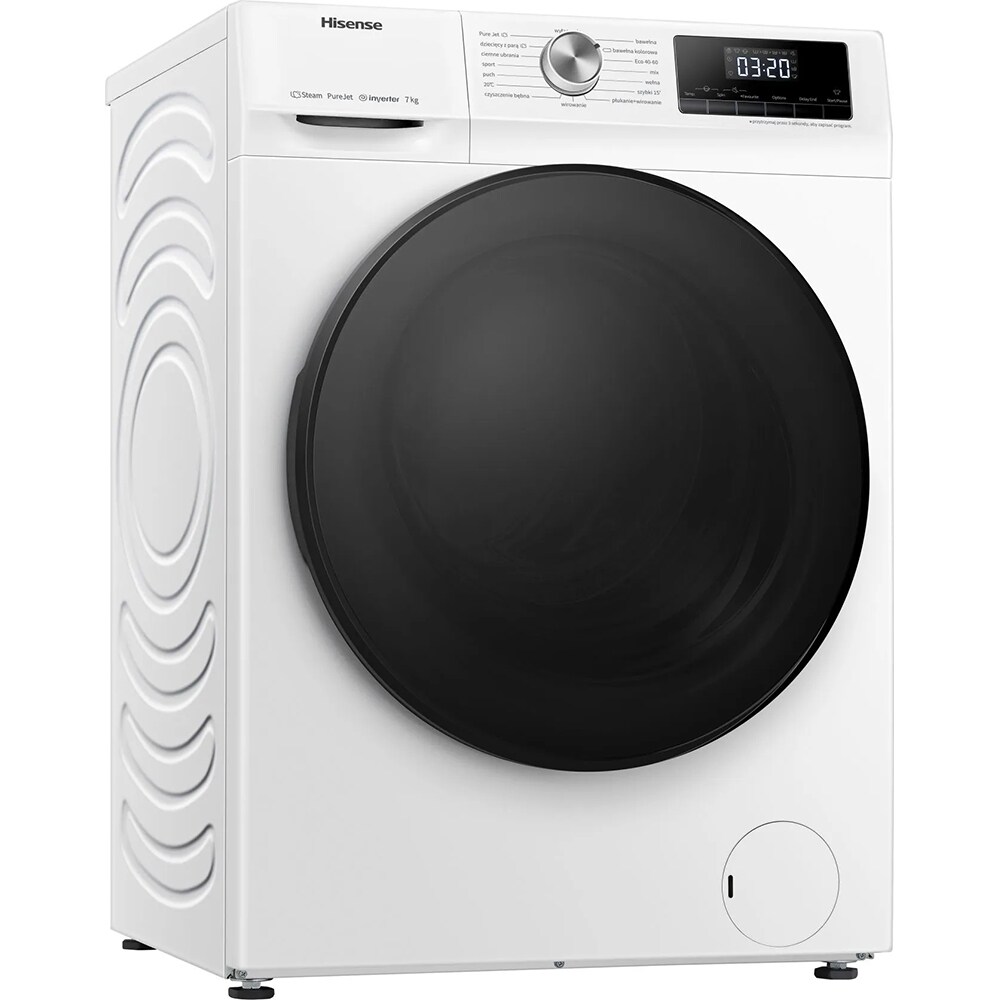 Masina de spalat rufe frontala HISENSE WFQA7014EVJM, 7 kg, 1400rpm, Clasa A, alb