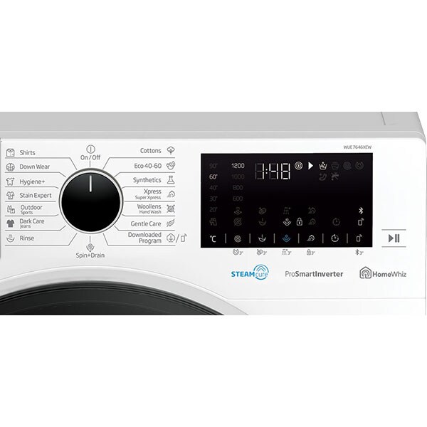 Masina de spalat rufe frontala slim BEKO WUE 7646XCW, HomeWhiz, 7 kg, 1200rpm, Clasa D, alb