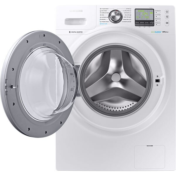 Masina de spalat rufe frontala SAMSUNG WW12R641U0M/LE, EcoBubble, 12kg, 1400rpm, Clasa A+++, alb