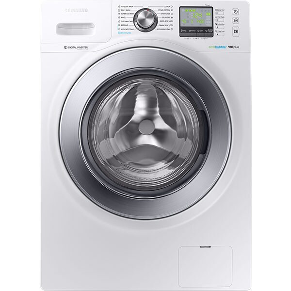Masina de spalat rufe frontala SAMSUNG WW12R641U0M/LE, EcoBubble, 12kg, 1400rpm, Clasa A+++, alb