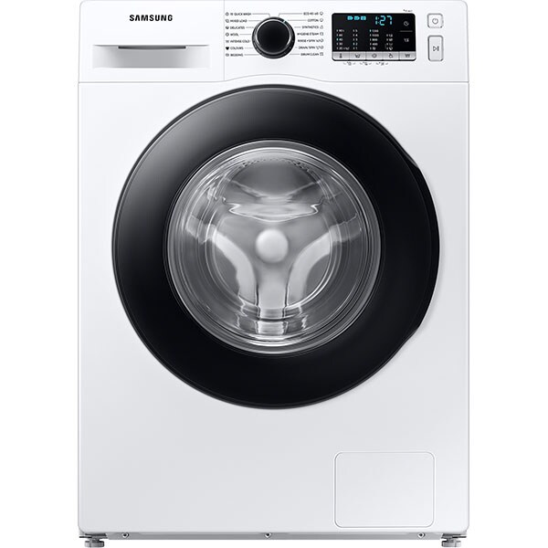 Masina de spalat rufe frontala slim SAMSUNG WW80AA126AE/LE, Eco Bubble, 8 kg, 1200rpm, Clasa E, alb
