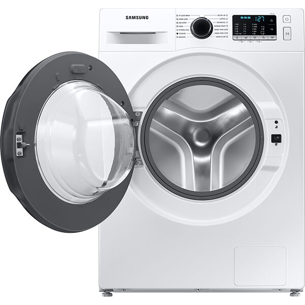Masina de spalat rufe frontala slim SAMSUNG WW80AA126AE/LE, Eco Bubble, 8 kg, 1200rpm, Clasa E, alb