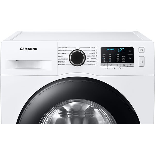 Masina de spalat rufe frontala slim SAMSUNG WW80AA126AE/LE, Eco Bubble, 8 kg, 1200rpm, Clasa E, alb