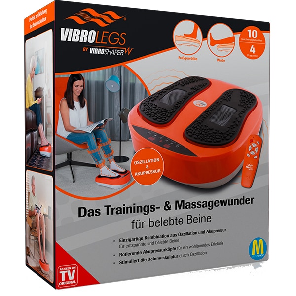 Aparat vibromasaj MEDIASHOP VibroLegs M20161, portocaliu