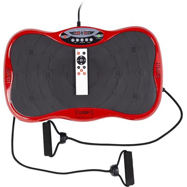 Aparat vibromasaj HMS Loop SVP01, greutate maxima 150 Kg, rosu