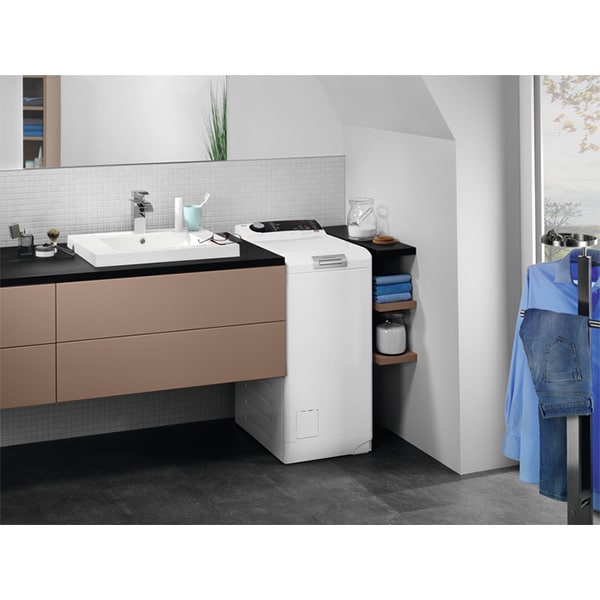 Masina de spalat rufe verticala AEG LTN7E273E, ProSense, ProSteam, 7 kg, 1200rpm, Clasa C, alb