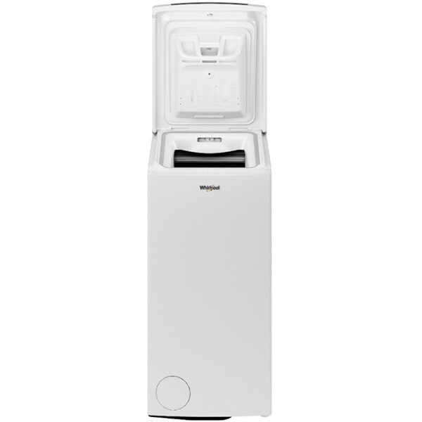 Masina de spalat rufe verticala WHIRLPOOL TDLR 7221BS EU-N, 6th Sense, 7 kg, 1200rpm, Clasa E, alb