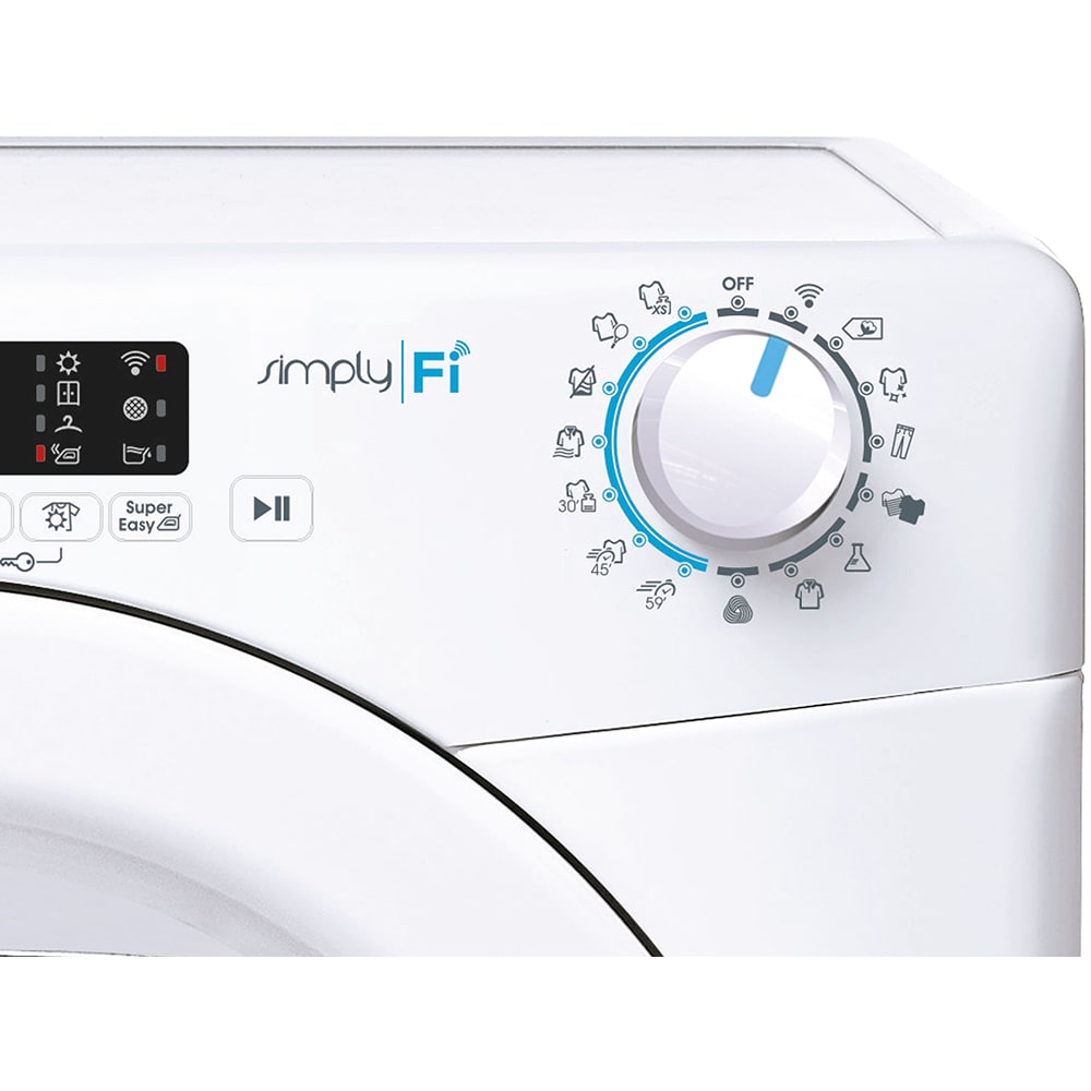 Uscator de rufe slim CANDY CSO4 H7A1DE-S, pompa de caldura, Wi-Fi, 7kg, 14 programe, Clasa A+, alb