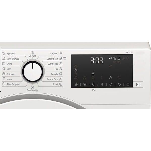 Uscator de rufe BEKO DS 7139 TX, Condensare, 7 kg, 15 programe, Clasa B, alb