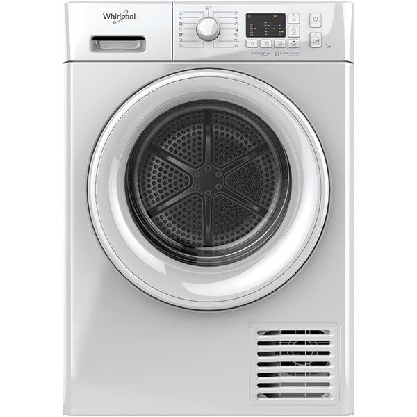Uscator de rufe WHIRLPOOL FT M10 71Y EU, pompa de caldura, 7kg, 15 programe, Clasa A+, alb