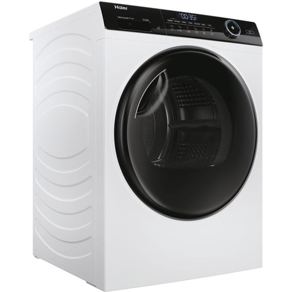 Uscator de rufe HAIER HD80-A3959-S, iRefresh, Pompa de caldura, 8kg, 11 programe, Clasa A+++, alb