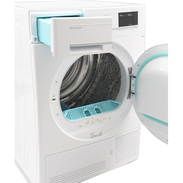 Uscator de rufe SHARP KD-GCB8S7PW9-EE, Condensare, 8kg, 15 programe, Clasa B, alb