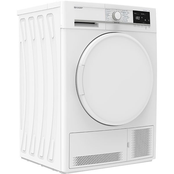 Uscator de rufe SHARP KD-GCB8S7PW9-EE, Condensare, 8kg, 15 programe, Clasa B, alb