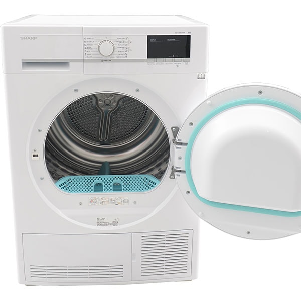 Uscator de rufe SHARP KD-GCB8S7PW9-EE, Condensare, 8kg, 15 programe, Clasa B, alb