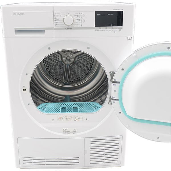 Uscator de rufe SHARP KD-GCB8S7PW9-EE, Condensare, 8kg, 15 programe, Clasa B, alb