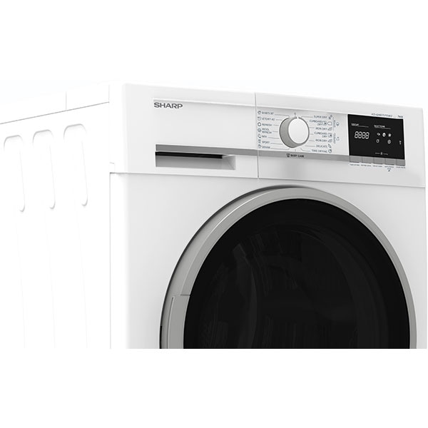 Uscator de rufe SHARP KD-GHB7S7GW2-EE, Pompa de caldura, 7kg, 15 programe, Clasa A++, alb