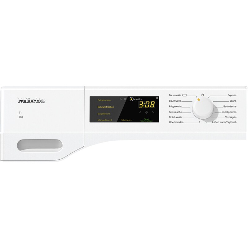 Uscator de rufe MIELE TCC 230 WP, Pompa de caldura, 8 kg, 12 programe, Clasa A++, alb
