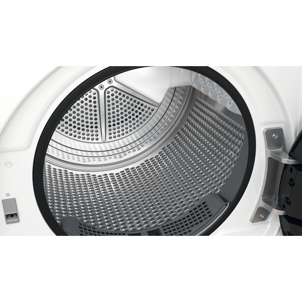 Uscator de rufe WHIRLPOOL W7 D94WB EE, 6th Sense, Pompa de caldura, 9 kg, 15 programe, Clasa A+++, alb