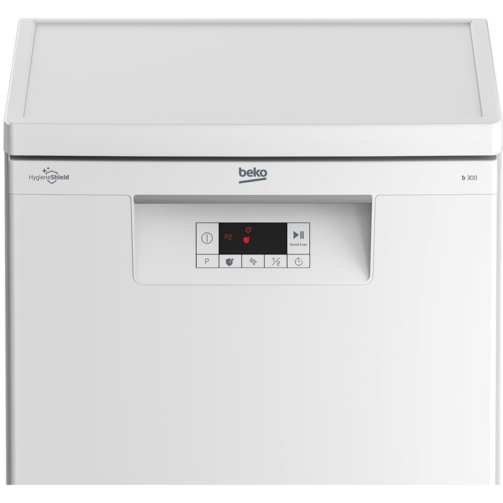 Masina de spalat vase independenta BEKO BDFS15020W, 10 seturi, 5 programe, 45 cm, Clasa E, alb