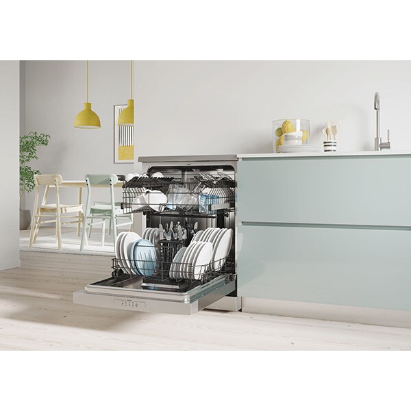 Masina de spalat vase independenta CANDY CDPN 1L390PX, 13 seturi, 5 programe, 60 cm, Clasa F, argintiu