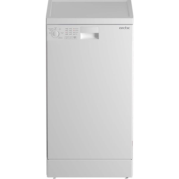 Masina de spalat vase independenta ARCTIC DFS0502, 10 seturi, 5 programe, 45 cm, Clasa E, alb