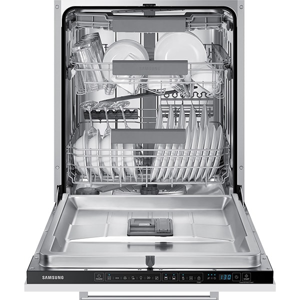Masina de spalat vase incorporabila SAMSUNG DW60A6092IB/EO, 14 seturi, 7 programe, 60 cm, Clasa D, panou comanda negru